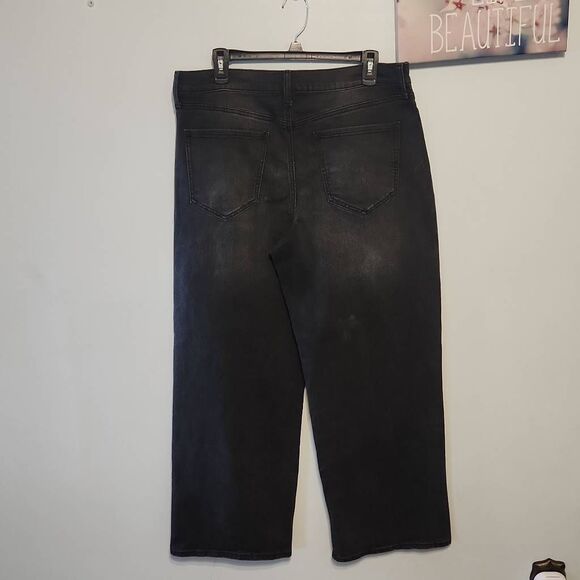 SO size 15 32W High Rise Wide Leg Black Jeans - Picture 5 of 6